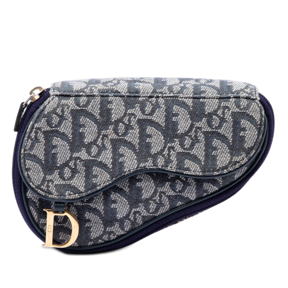 Pre-Loved Dior Diorissimo Canvas Saddle Pouch